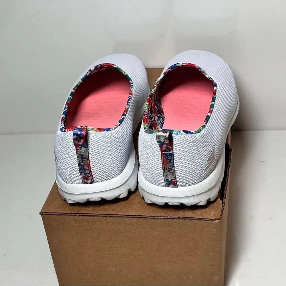 Skechers GOWalk Classic Vegan Summer Blossom Washable Slip-Ons